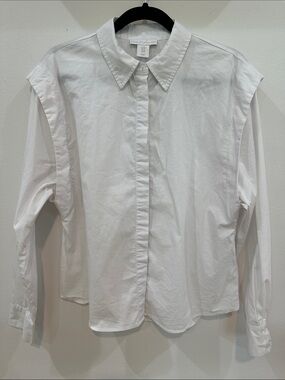 House of Harlow 1960 White Collared Button Shirt